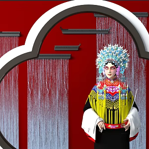 opera characters peking opera characters 3d model