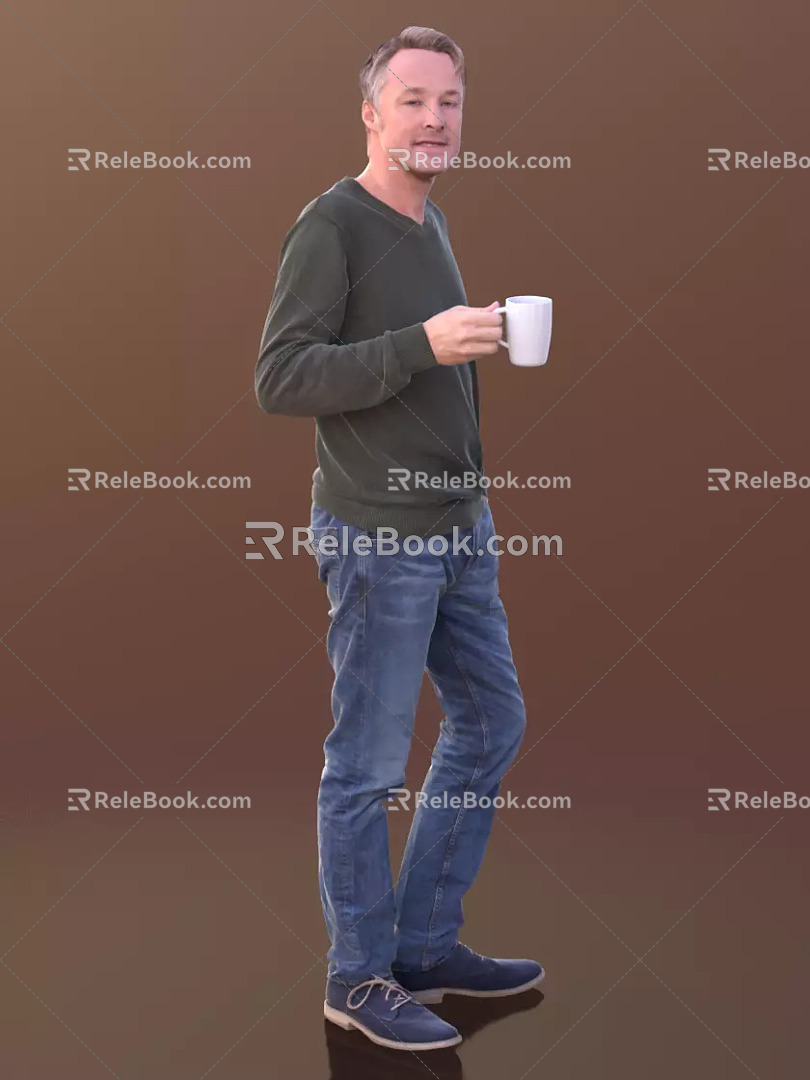 modern man 3d model