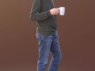 modern man 3d model