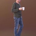 modern man 3d model