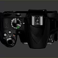 Nikon D3500 DSLR Camera Body With Lens Mount And Control Buttons