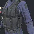 PBR Next Generation Female Police Female Special Forces Special Forces Female Special Police Private Character Role Mercenary Bodyguard Army Female Special Agent Wu 3d model