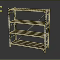 Metal Storage Shelf with Multiple Shelves and Sturdy Frame for Garage or Warehouse Storage