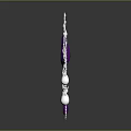 Elegant Fashion Accessory With Large Purple Gemstone Silver Filigree Details And Pearl Accents