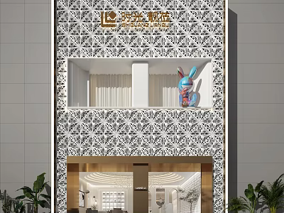 Modern Door Head Door Head Facade Technology Sense Door Head Simple Door Head Shop Door Head Plastic Hospital Overall Hotel Door Head Commercial Door Head 3d model
