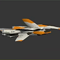 Yellow White Gray Streamlined Model Aircraft With Twin Engines And Sleek Aerodynamic Design