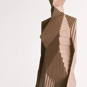 Modern art installation art ornaments 3d model