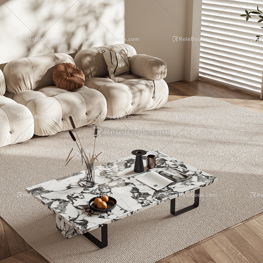 Style coffee table 3d model