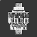 Shiny Silver Mechanical Coupling Component For Industrial Machinery With Threaded Ends And Holes