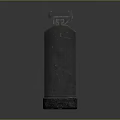 Black Cylindrical Military Weapon With Fuse And Tactical Surface Texture