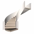 modern revolving staircase 3d model