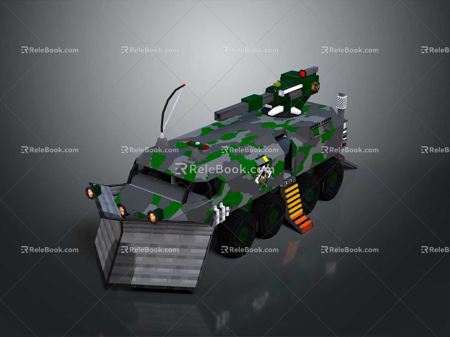 Bulletproof Car Armed Jeep Armed Car Armed Bulletproof Car Military Jeep Off-road Jeep Humvee 3d model