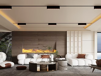 Modern living room official website home recommend 3d model