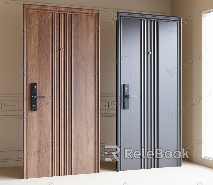 Entry door security door model