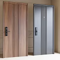Entry door security door 3d model