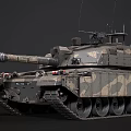 Main Battle Tank Military Weapon System With Camouflage Turret Gun Barrel And Tracked Design