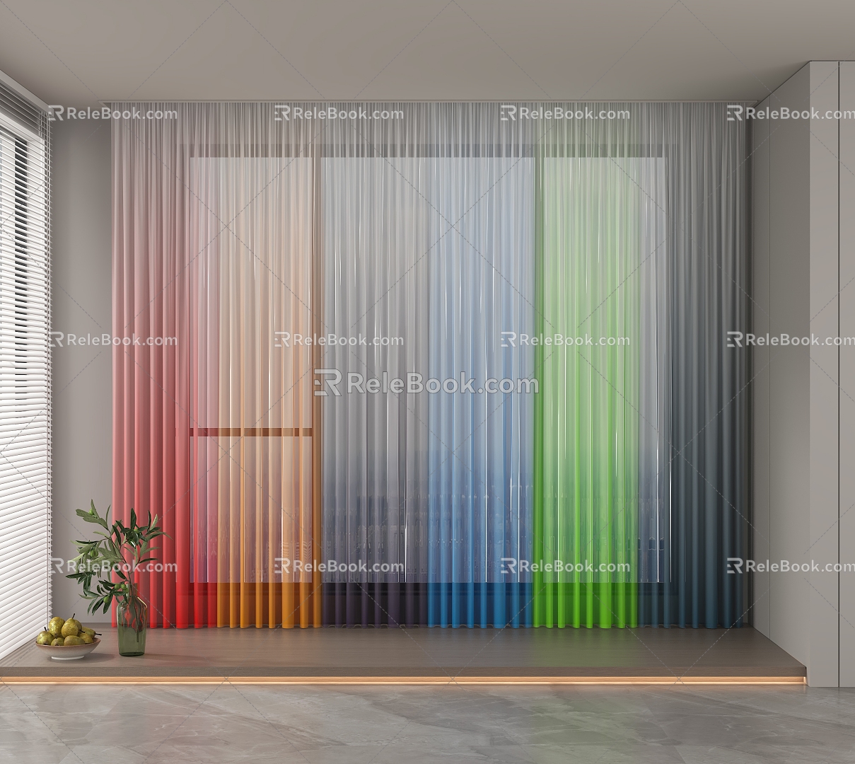 Art Curtain 3d model