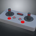 Gray Controller Device With Two Joysticks Red Buttons And START Button