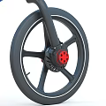 COOGHI Blue Folding Bicycle With Modern Design Lightweight Frame And Black Wheels