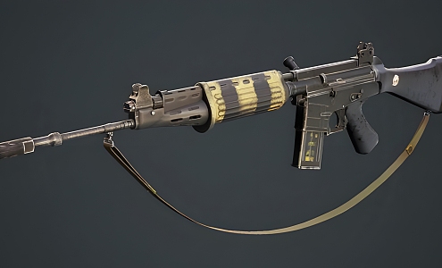 Modern Assault Rifle 3d model