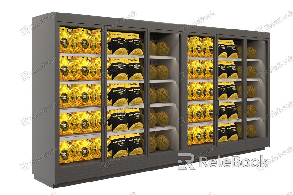 Fruit Cut Durian Durian Gift Box Fruit Freezer Fruit Freezer Packaging Fruit Fruit Display Cabinet Fruit Freezer model