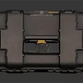 Heavy Duty Professional Hardware Toolbox with Secure Locks and Storage Compartments