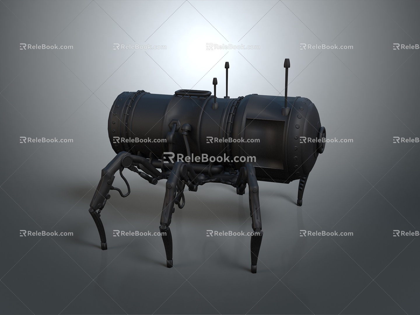 Robot Spider Robot Mecha Spider Science Fiction Spider Mechanical Spider Spider Battery Spider Tower Defense 3d model