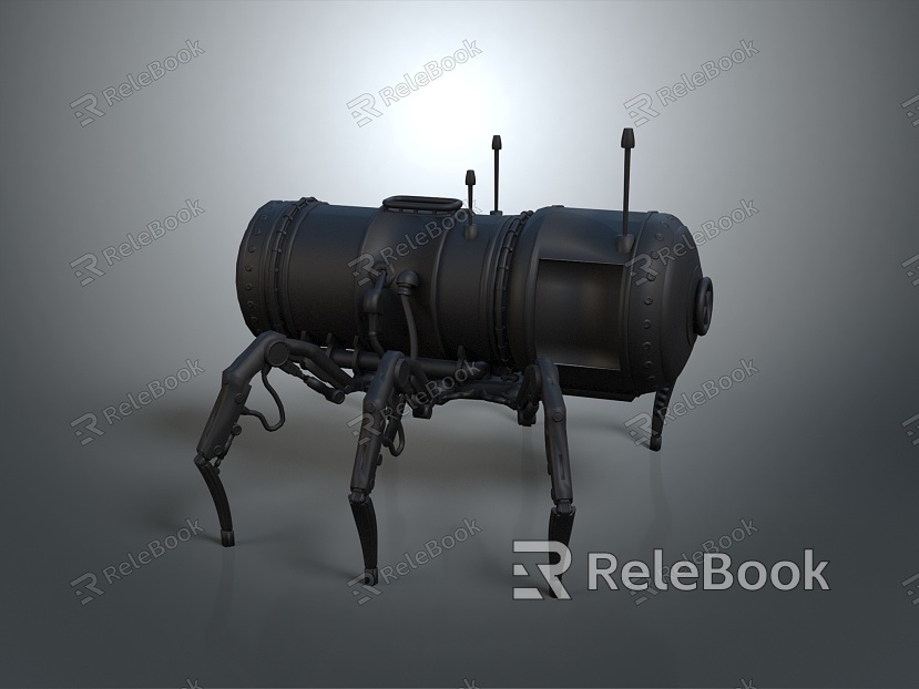 Robot Spider Robot Mecha Spider Science Fiction Spider Mechanical Spider Spider Battery Spider Tower Defense model