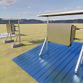 Floor type inverter bracket guide rail photovoltaic inverter hardware electrical equipment 3d model