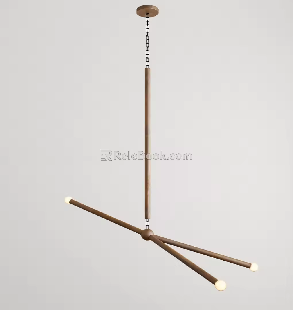 Modern chandelier 3d model