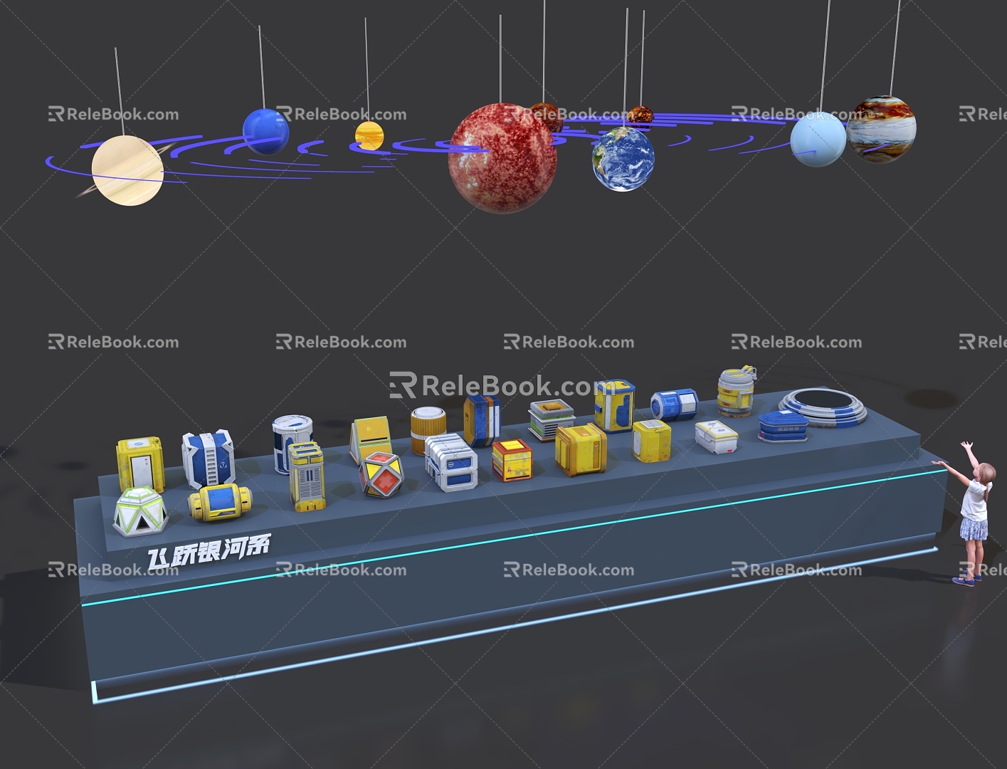 Sci-fi Sci-fi Weapon Box Universe Aerospace Spacecraft Sci-fi Scene Sci-fi Building Base Space Station Energy Battery Sci-fi Platform 3d model