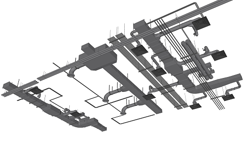 INDUSTRIAL LOFT DUCT AIR CONDITIONING DUCT OUTLET 3d model