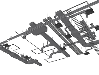 INDUSTRIAL LOFT DUCT AIR CONDITIONING DUCT OUTLET 3d model