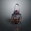 Kerosene lamp Old-fashioned oil lamp Old-fashioned kerosene lamp Oil lamp 3d model