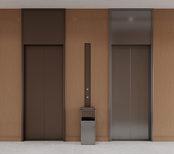 Modern Elevator Hall Elevator 3d model