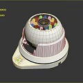 White Dome Computer Surveillance Camera With Infrared Lens And White Housing Base Design