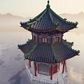 Ancient Chinese Pavilion 3d model