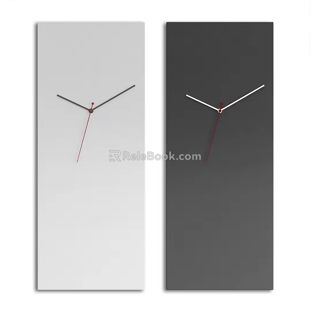 Clock Minimalist Clock Pendant 3d model