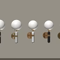Modern Floor Lamps With Round Shades And Black White Gold Bases In Light Background