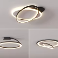 Modern LED Ceiling Light With Sleek Ring Design For Contemporary Interior Illumination 3d model