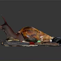 Snail Cartoon Snail Small Snail Reptile Cold Blooded Animal Reptile 3d model