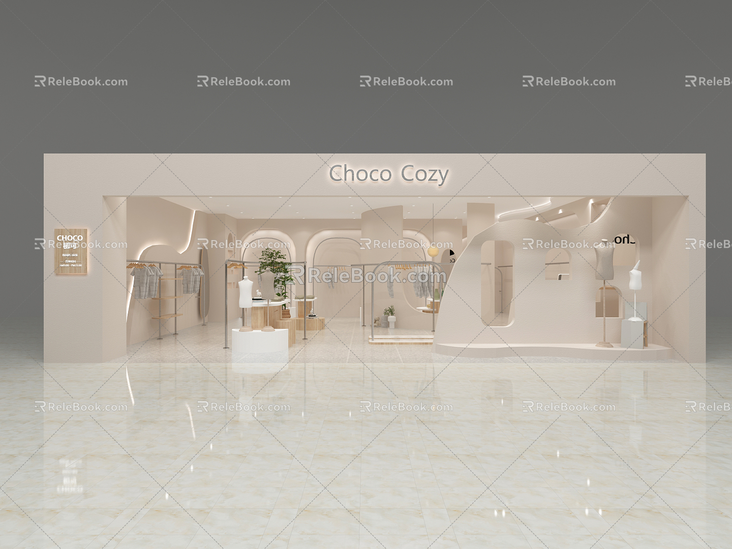 Modern Children's Wear Store 3d model