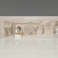 Choco Cozy Clothing Store Interior With Soft Tones Display Racks And Plants