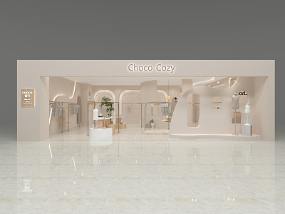 Modern Children's Wear Store 3d model