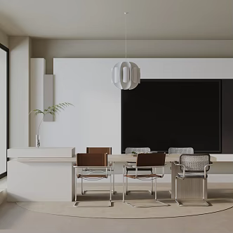 Modern table combination 3d model