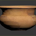Handcrafted Terracotta Pottery With Round Rim And Textured Earth Tone Surface