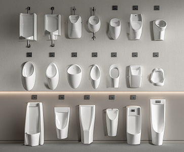 Modern urinal 3d model