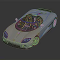Silver Convertible Sports Car With Two Seater Sleek Design And Modern Exterior