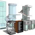 Modern Elevator 3d model