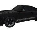 Black Porsche Classic Sports Car With Sleek Design And Alloy Wheels